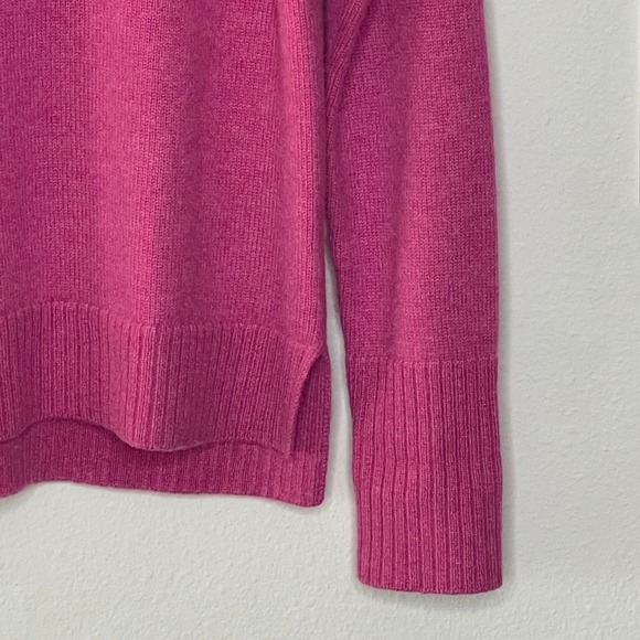 J McLaughlin 100% Cashmere Fuchsia Pink Turtleneck Sweater  Tunic Size XS - Picture 4 of 9